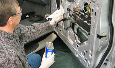 Dynamat won't stick to a dirty door.