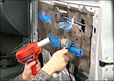 Use a heat gun and mold the sheets for a custom fit.