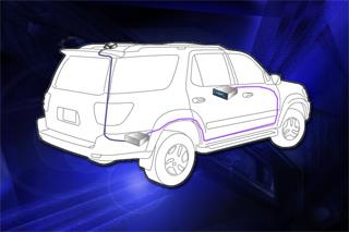 SUV antenna installation