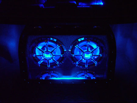 Trunk with all neons on