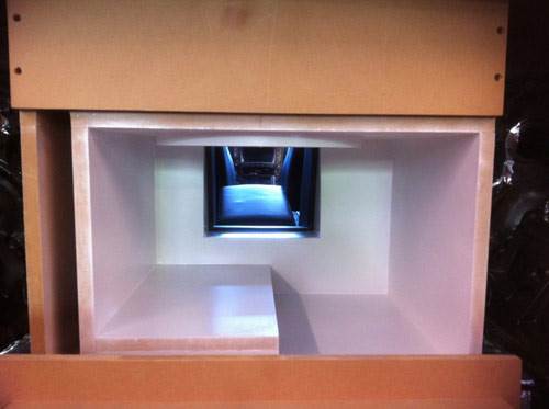 Box with pass through