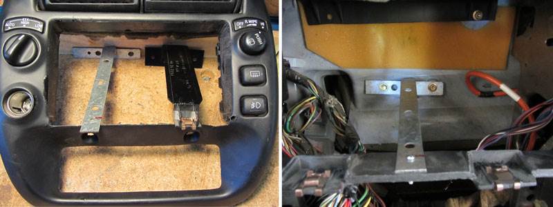 Supporting the stereo with a backstrap