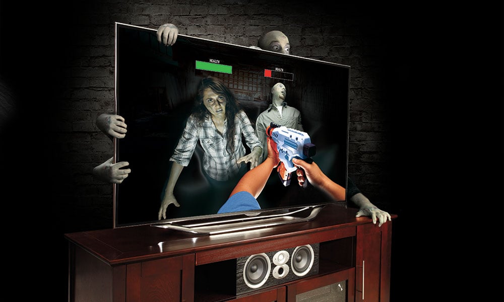 A bigger TV can help you spot things faster