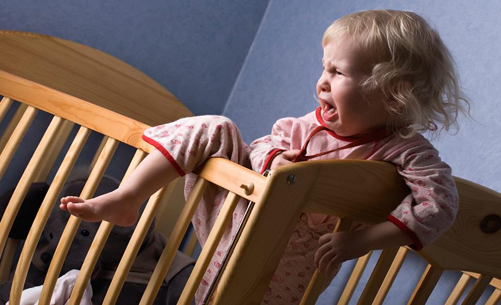 Baby making her escape.