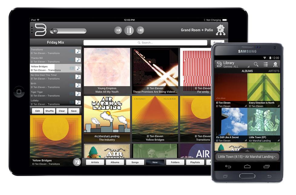 Bluesound app on tablet and phone