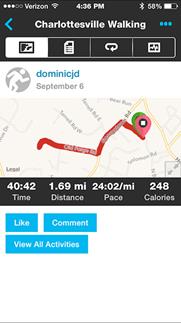 Garmin vivoactive walking map