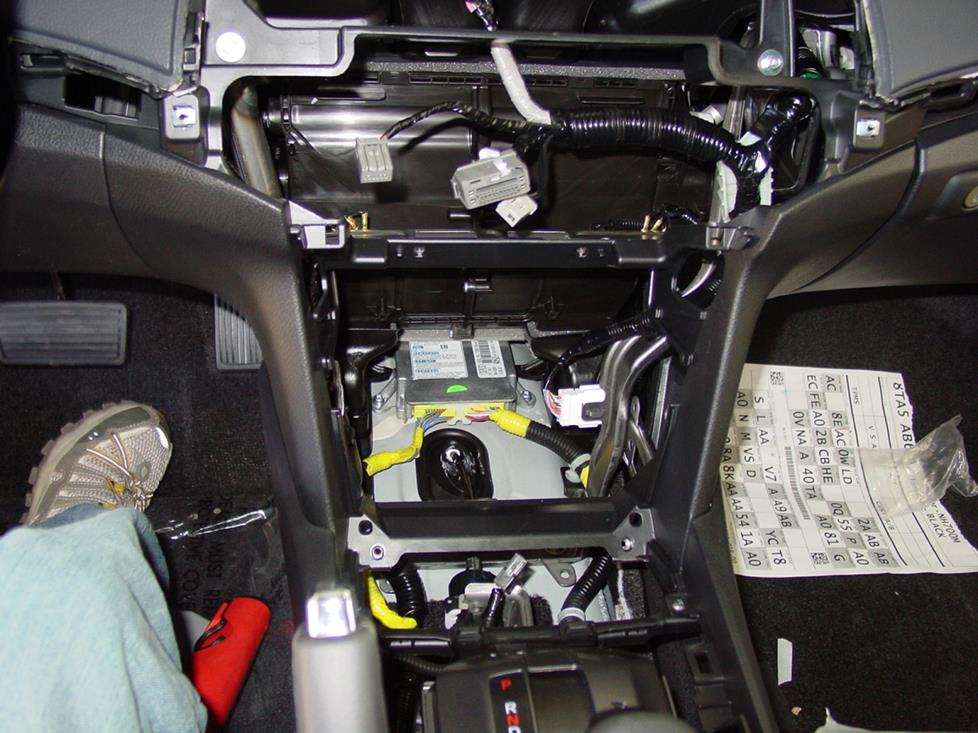 honda accord coupe radio cavity