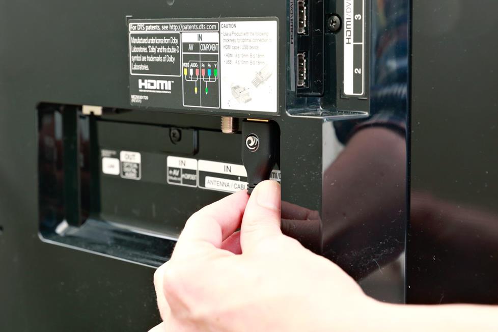 HDMI from the receiver to the TV