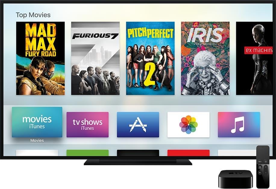 Apple TV screen