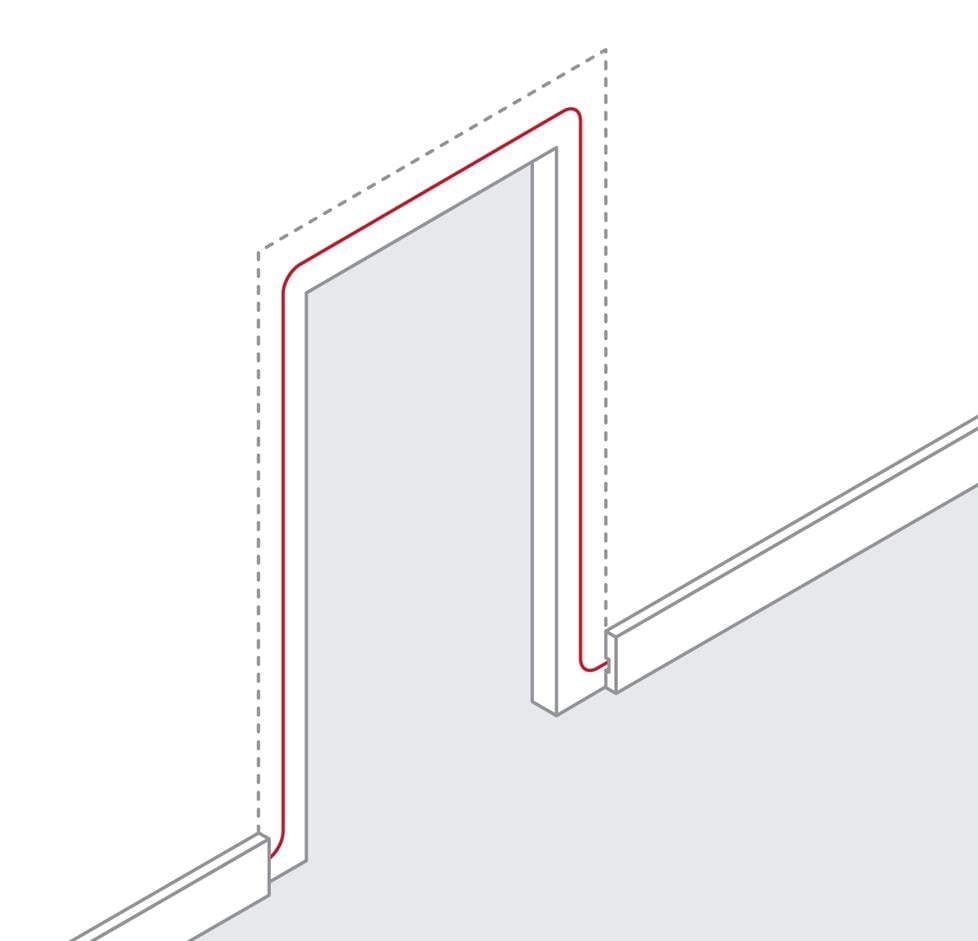 How to route wire around a door frame