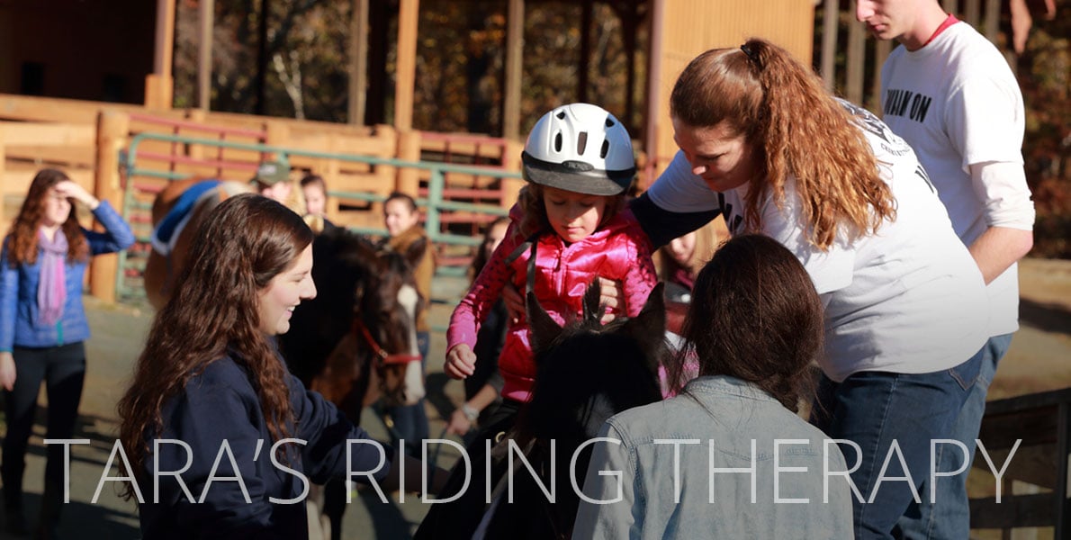 Tara volunteers with Charlottesville Area Riding Therapy