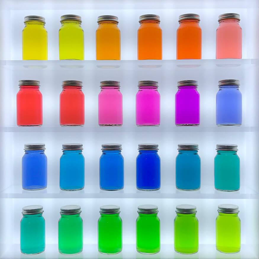 Colored jars