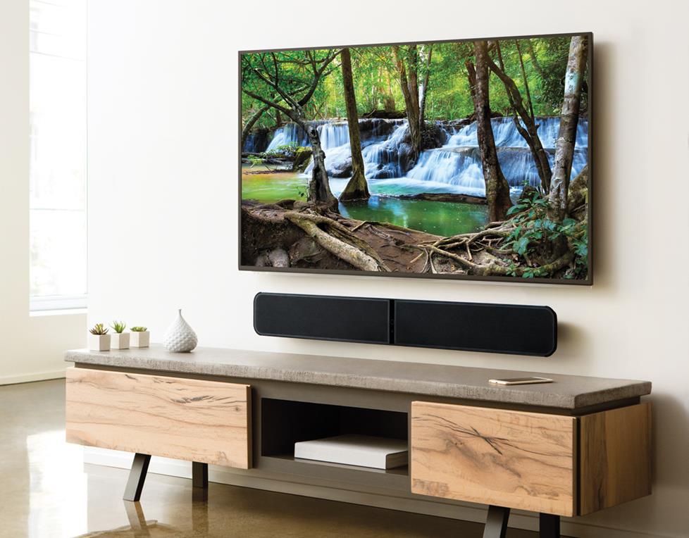 Bluesound Pulse Soundbar in living room
