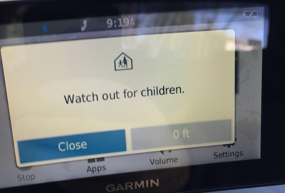 Garmin 51 LMT screen warning