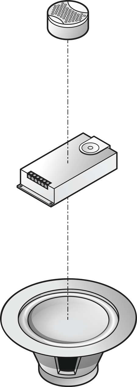 diagram of component speaker system