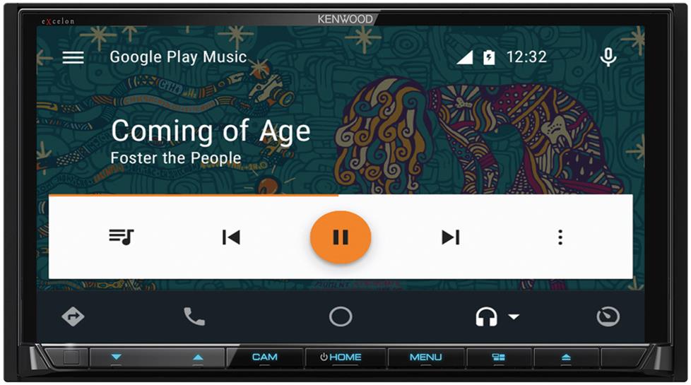 Android Auto on Kenwood Excelon DDX9904S DVD receiver