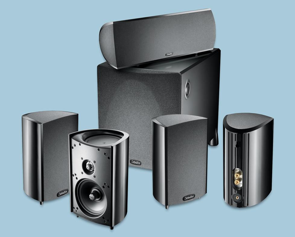 Surround sound speaker system with subwoofer