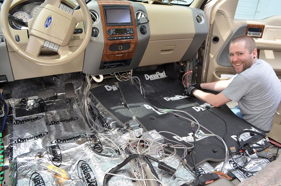 Installing Dynamat in a Ford F-150
