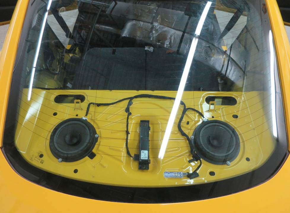 ford mustang rear deck speakers
