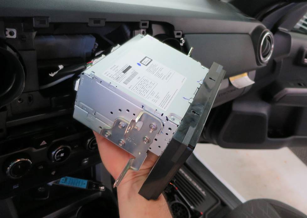 toyota tacoma radio removal