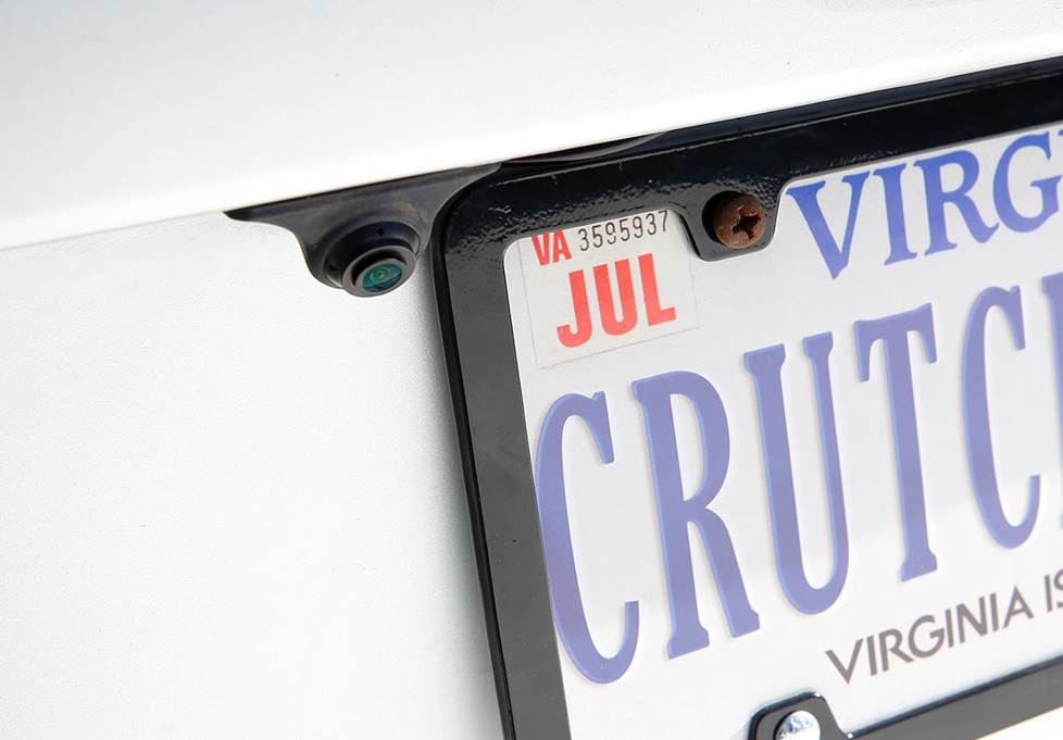 backup camera mounted on car