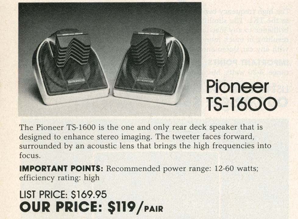 Pioneer speakers