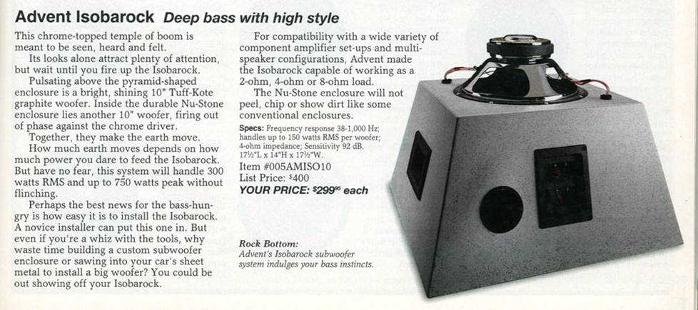 Isobarock bass