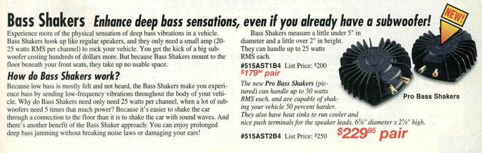 Bass shaker