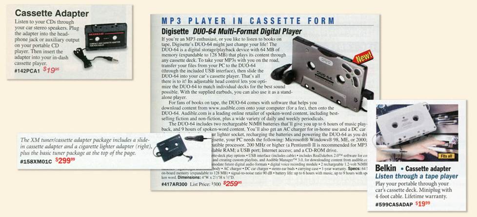 Cassette adapters