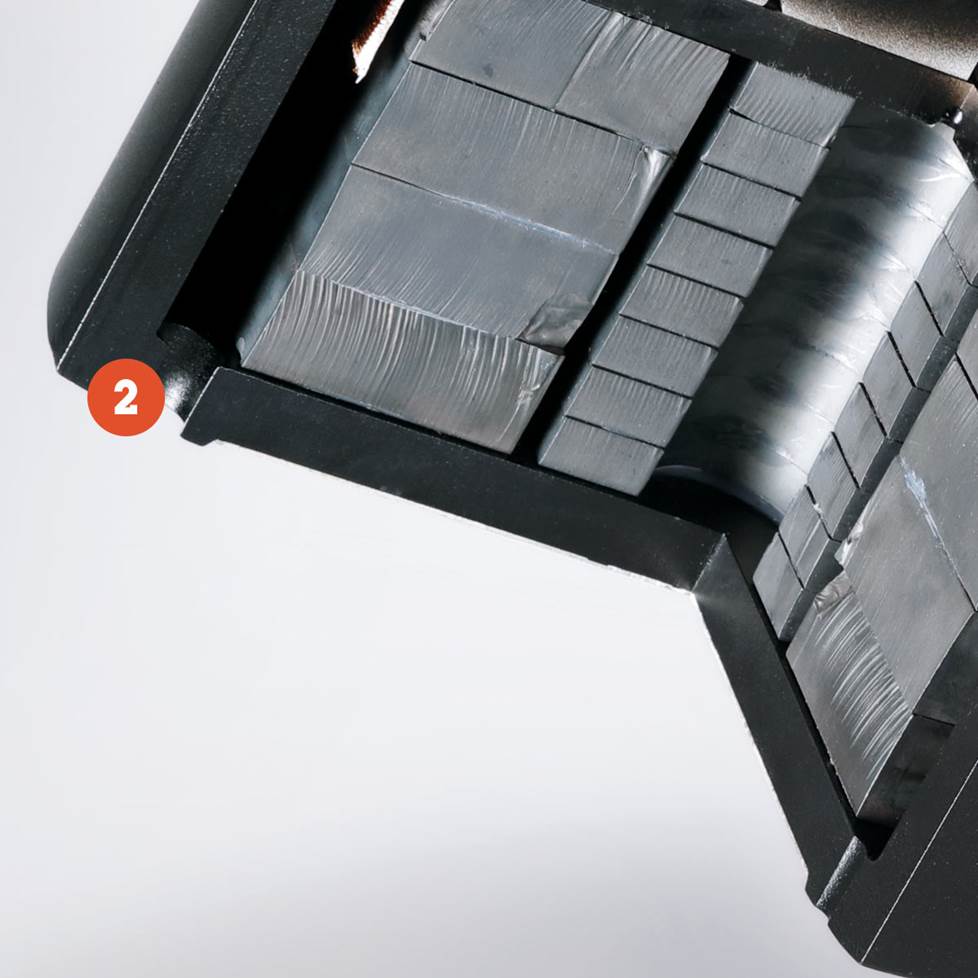 Close up of direct vents