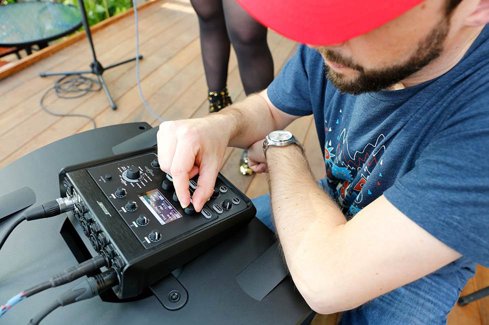 Setting up a mixing board