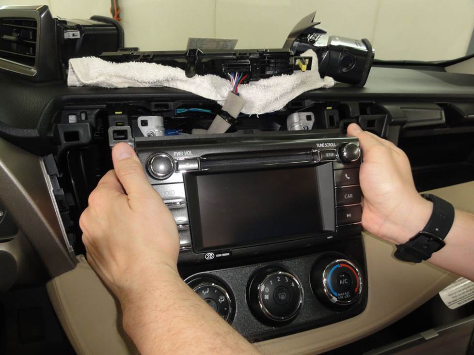 toyota rav4 radio removal