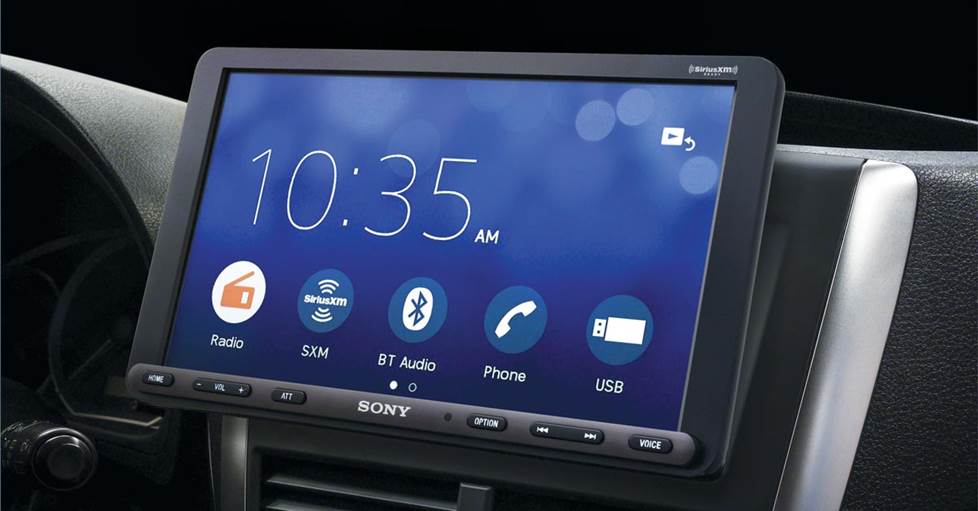 Sony XAV-AX8000 installed in dash