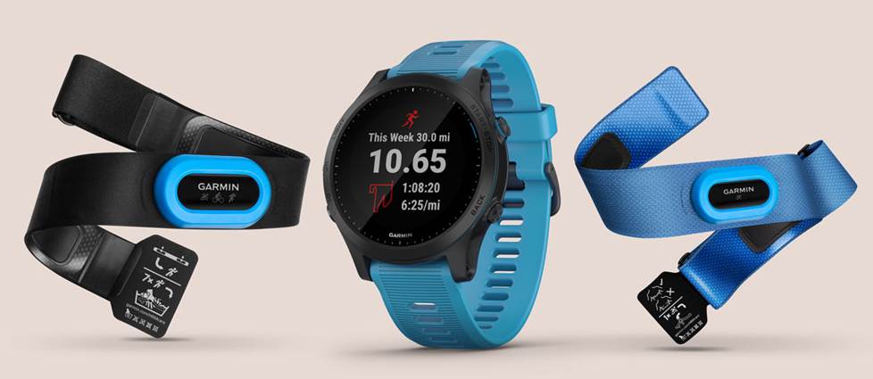 Garmin Forerunner 945 Bundle GPS multisport watch with HRM-Tri and HRM-Swim heart rate monitors