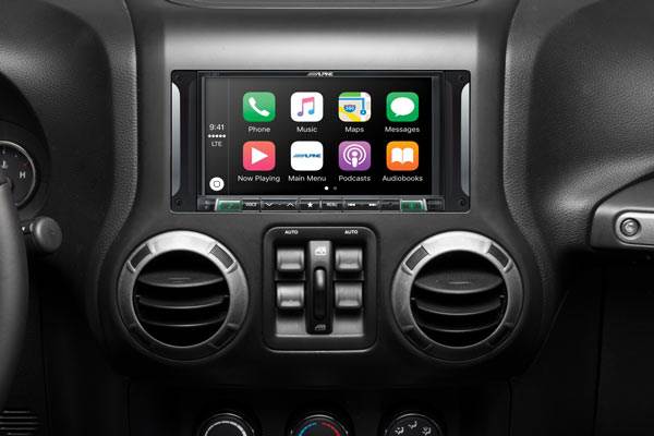 Alpine Restyle i207-WRA Custom-fit digital multimedia receiver with 7" screen for select 2007-17 Jeep Wrangler JK and Wrangler JK Unlimited models