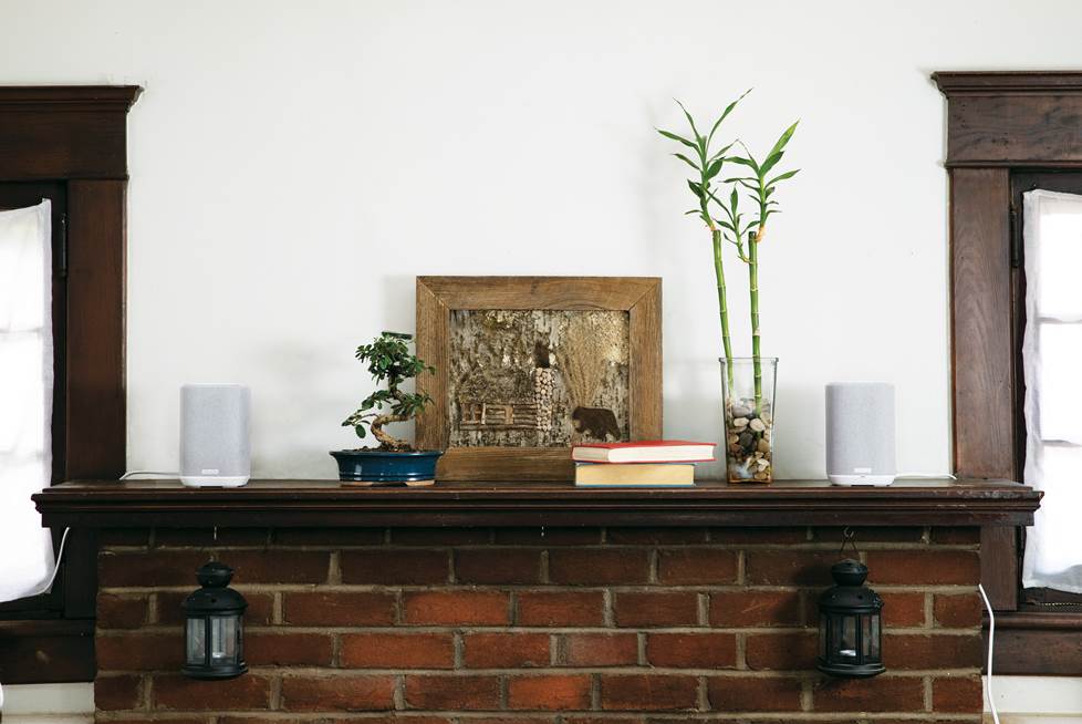 A pair of Denon Home 150 wireless speakers