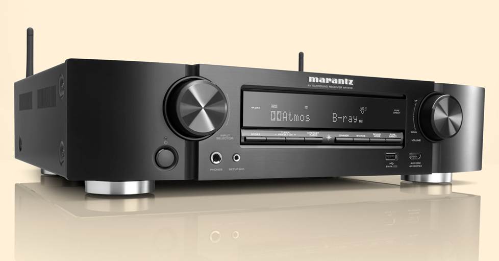 Marantz NR1510 5.2-channel slimline home theater receiver with Wi-Fi®, Apple® AirPlay® 2, and Amazon Alexa compatibility