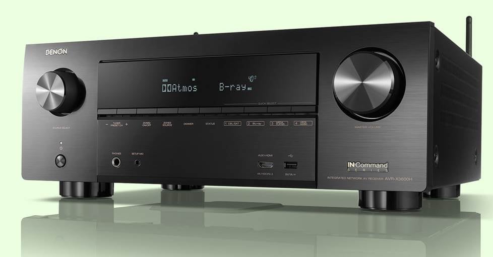Denon AVR-X3600H 9.2-channel home theater receiver with Wi-Fi®, Bluetooth®, Apple® AirPlay® 2, and Amazon Alexa compatibility