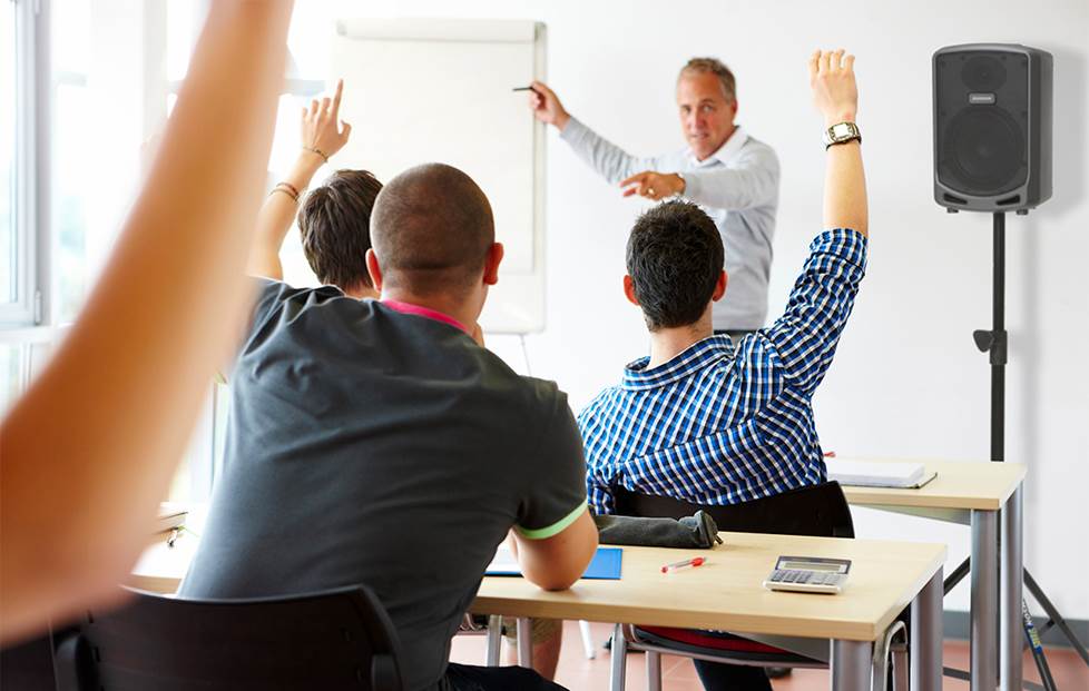 Classroom with PA speaker