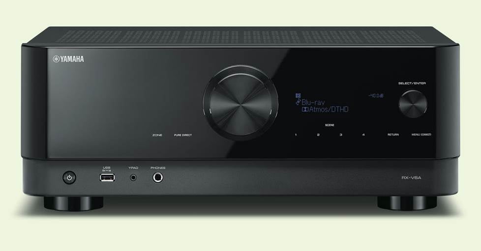 Yamaha RX-V6A - 7.2-channel home theater receiver with Dolby Atmos®, Wi-Fi®, Bluetooth®, Apple AirPlay® 2, and Amazon Alexa compatibility