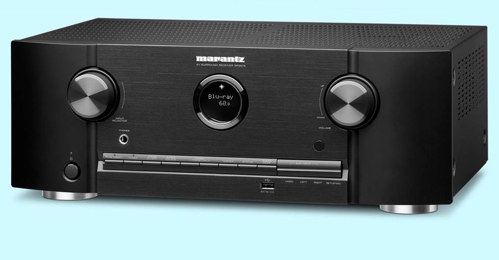 Marantz SR5015 7.2-channel home theater receiver with Dolby Atmos®, Wi-Fi®, Bluetooth®, Apple AirPlay® 2, and Amazon Alexa compatibility