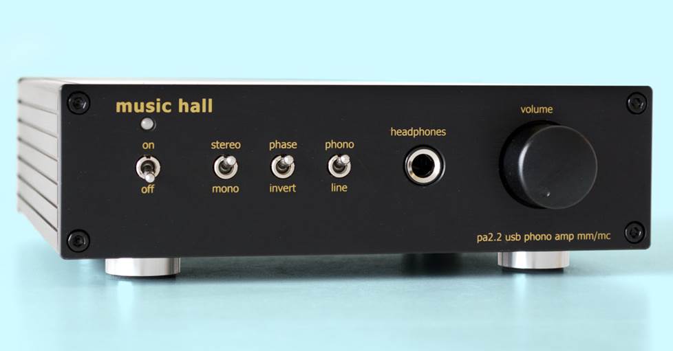Music Hall PA2.2 Phono preamplifier with USB output and headphone amp