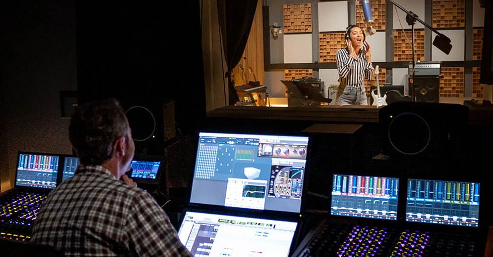 A music recording studio