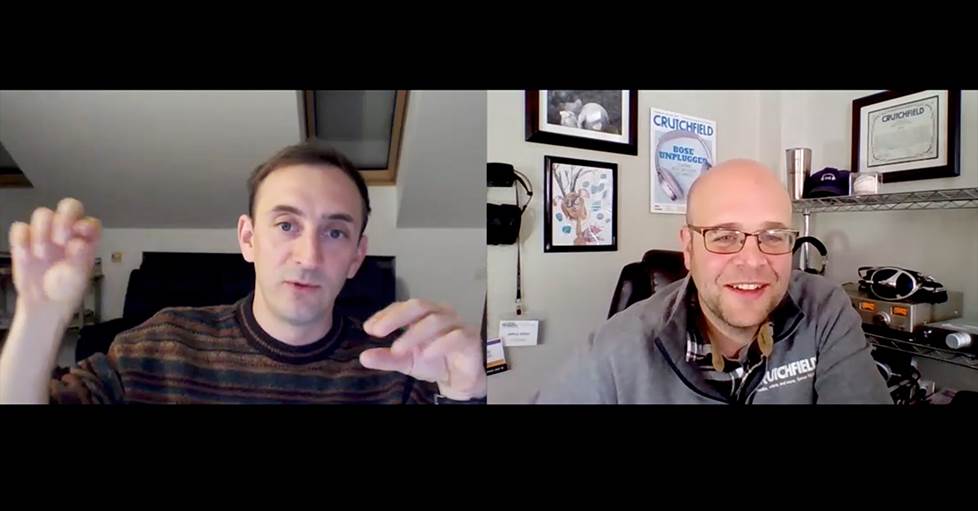 Jeff and Antonio Meze during interview