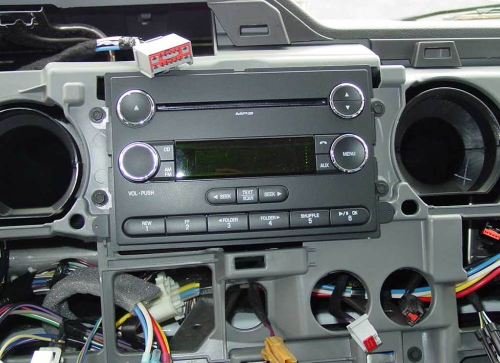 Ford E-Series radio cavity