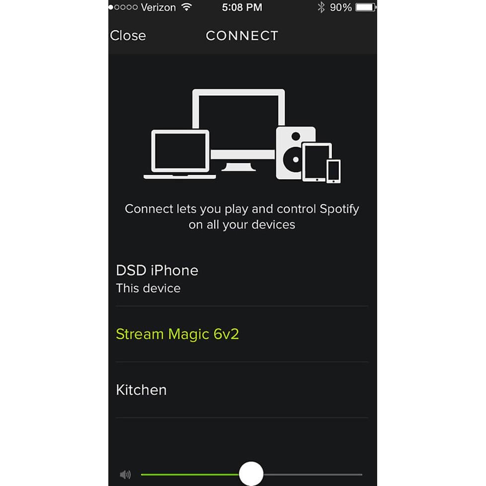 iPhone 5 with Spotify Connect
