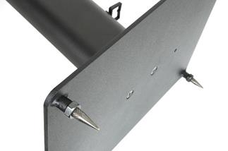 Definitive Technology speaker stands with spiked feet