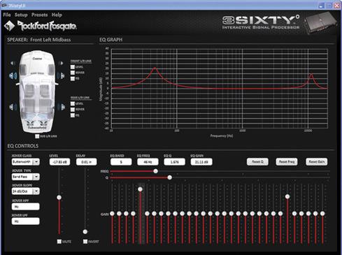 Rockford Fosgate 3Sixty.3 control screen