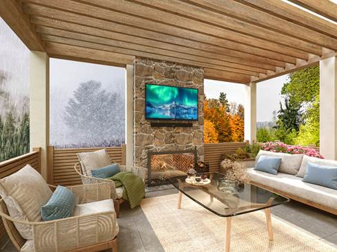 Furrion Aurora FDUF65CSA 65" full-shade outdoor smart 4K LED UHD TV with HDR