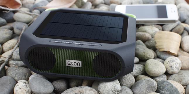 Eton Rugged Rukus Bluetooth solar-powered portable powered speaker